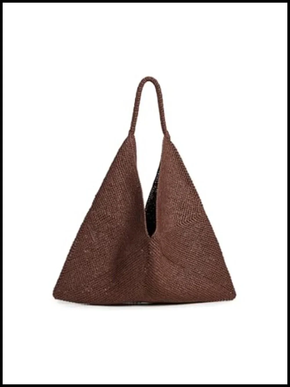 Leather Hobo Shoulder Bag with Top Handles, Open Top, Lightweight